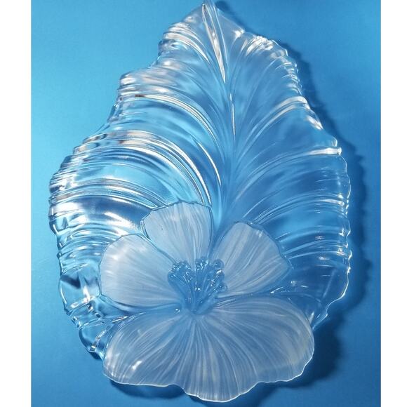 Vintage crystal Mikasa German serving platter (5.1278) - Picture 3 of 4